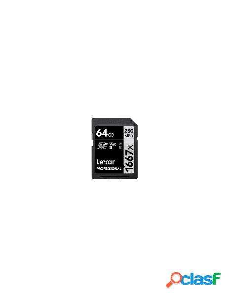 Lexar - scheda di memoria lexar lsd64gcb1667 professional