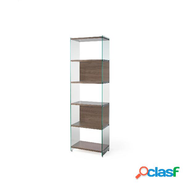 Libreria componibile da cm.60 - fianco alto 202 cm ripiani