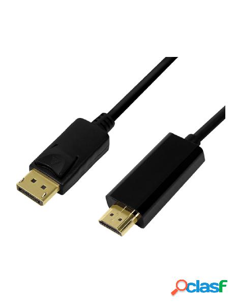 Logilink - cavo convertitore displayport 1.2 a hdmi 1.4 m/m