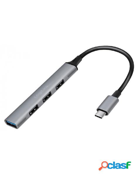 Logilink - hub usb 3.0 ultra slim a 4 porte ingresso