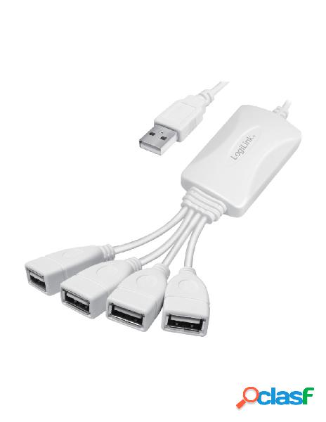 Logilink - hub usb 4 porte bianco