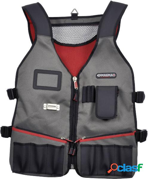 MA2729 Gilet portattrezzi Magma C.K per tecnici Nero, Grigio