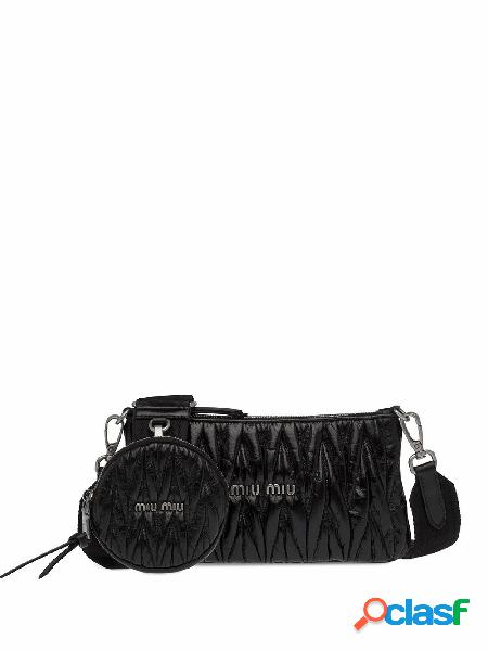 MIU MIU POCHETTE DONNA 5BH190VNOO2DNVF0002 PELLE NERO