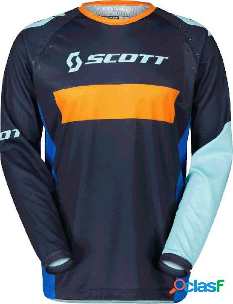 Maglia cross Scott 350 Race Evo Blu Arancione
