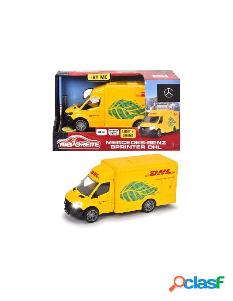 Majorette grand series mercedes-benz sprinter dhl, luci e