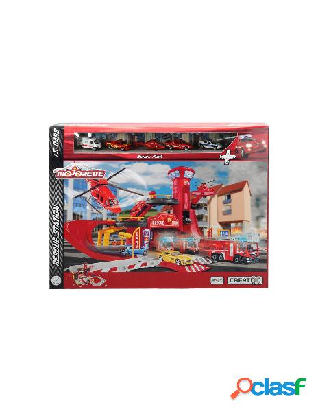 Majorette mega set rescue station con 5 veicoli