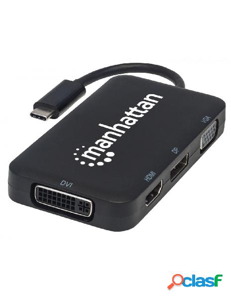 Manhattan - adattatore convertitore usb-c&trade 4 in 1 a