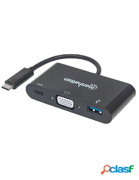 Manhattan - adattatore convertitore usb-c&trade a vga,