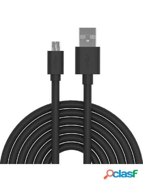 Manhattan - cavo di ricarica rapida usb/micro-usb 1m nero
