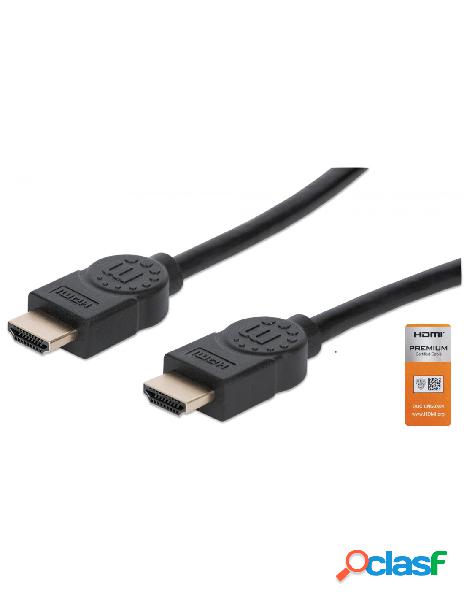 Manhattan - cavo hdmi high speed con ethernet premium 3m