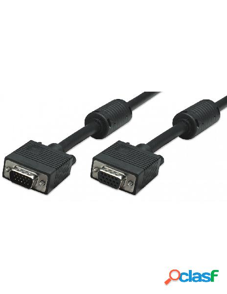Manhattan - cavo prolunga svga m/f con ferrite da 1,8 m