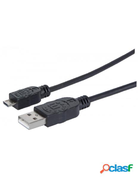 Manhattan - cavo usb 2.0 a maschio/micro b maschio 0,15m