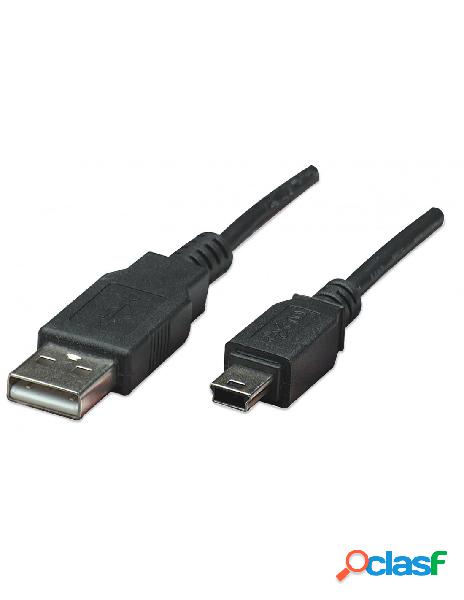 Manhattan - cavo usb 2.0 a maschio/mini b 5 pin maschio 0,3
