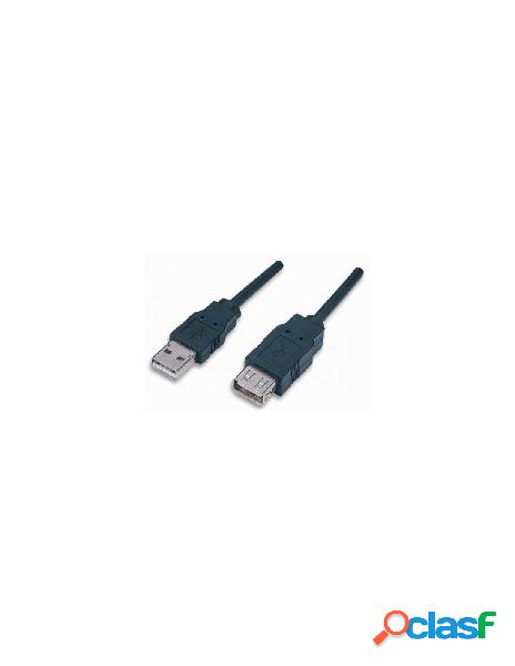 Manhattan - cavo usb manhattan 338653 2.0 extension black