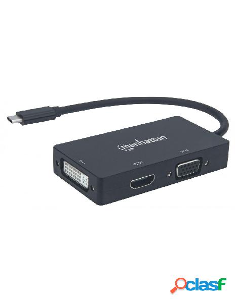 Manhattan - convertitore audio video usb-c&trade 3-in-1