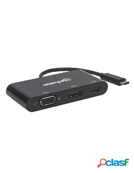 Manhattan - convertitore audio video usb-c&trade multiporta