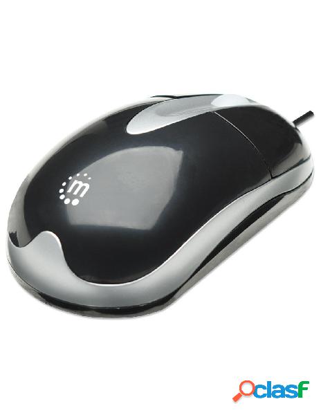 Manhattan - mh3 mouse classic desktop ottico usb nero