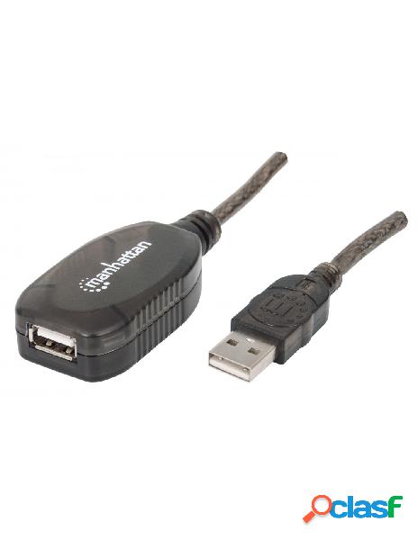 Manhattan - prolunga attiva usb hi-speed usb 2.0 20 mt