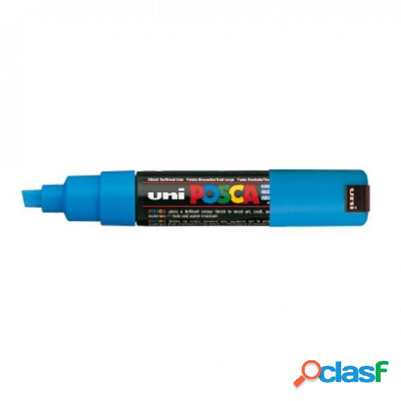 Marcatore Uni Posca PC8K - punta a scalpello 8mm - azzurro -