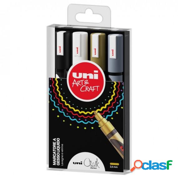 Marcatore a gesso liquido Uni Chalk Marker - punta tonda