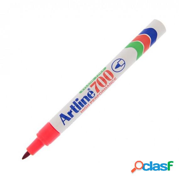 Marcatore permanente A 700 - punta tonda - 0,70 mm - rosso -
