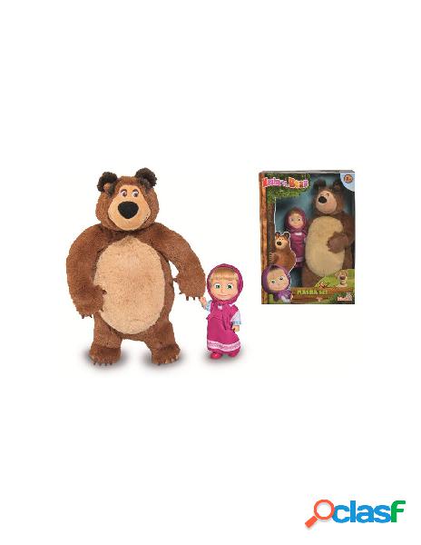 Masha personaggio cm.12 con orso peluche cm.25