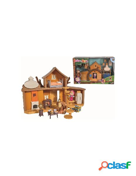 Masha playset, la grande casa di orso, inclusi masha e orso