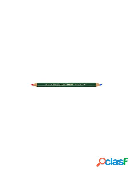 Matita jumbo con mina bicolore rosso-blu - confezione da 12