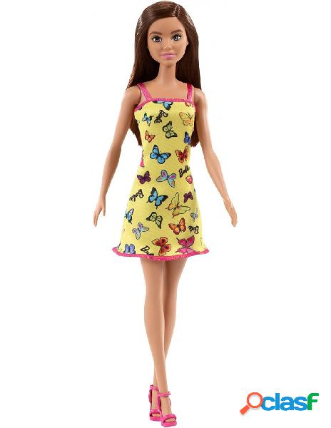 Mattel - barbie trendy farfalle abito giallo spiaggia hbv08