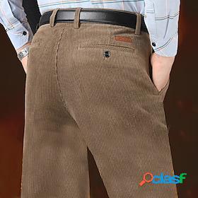 Mens Casual Trousers Pocket Dress Pants Full Length Pants