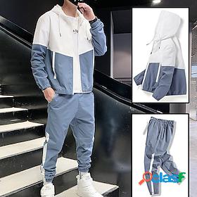 Mens Tracksuit Sweatsuit Jogging Suits Black Blue Green