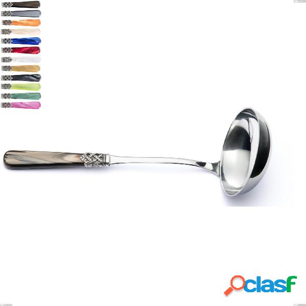 Mestolo Ginevra, (acciaio 18.10 aisi304), manico in nylon,