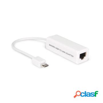 Micro usb otg to lan converte in rj-45 fast ethernet