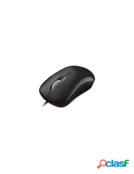 Microsoft - mouse microsoft p58 00059 ready wired nero