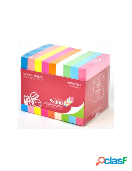 Mister memo box 9 colori x 100 fogli