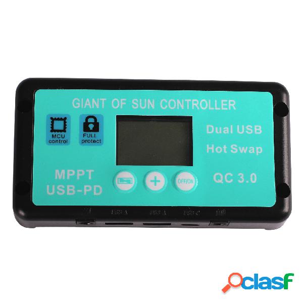 Mppt solare Controller Dual USB Plus USB-C Ricarica rapida