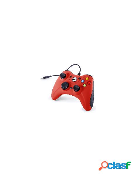 Nacon - gamepad nacon pcgc 100 red gaming pc wired nero e