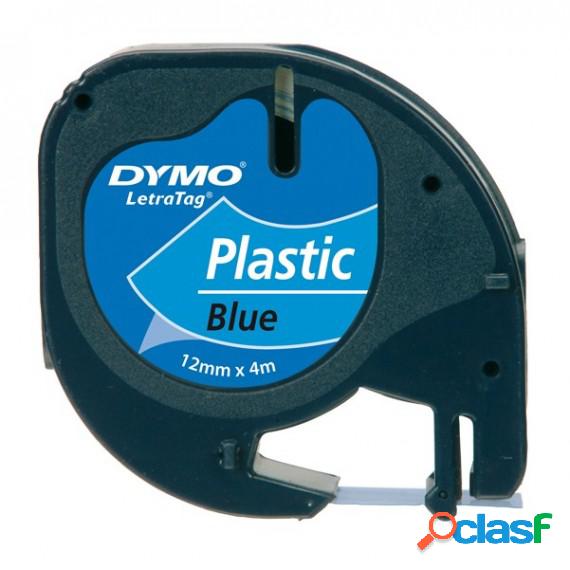 Nastro Letratag 912050 - in plastica - 12 mm x 4 mt - blu -