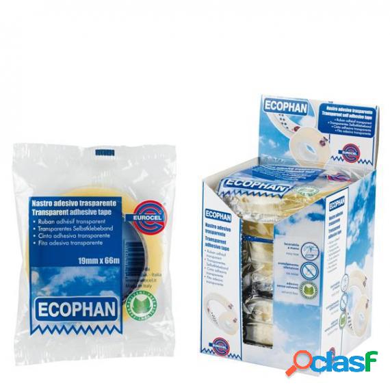 Nastro adesivo Ecophan - 15 mm x 66 mt - in caramella -