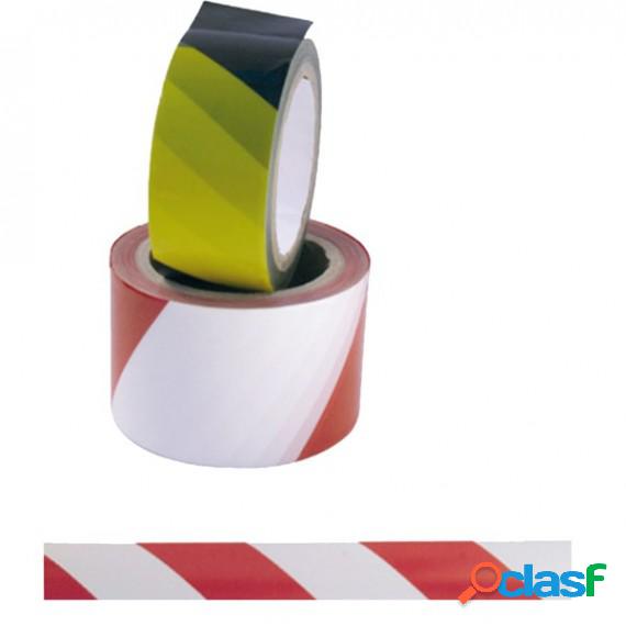 Nastro adesivo di sicurezza - 50 mm x 25 mt - giallo/nero -