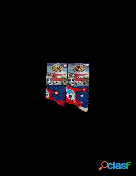 No brand - super wings calzini bambino blu/rosso