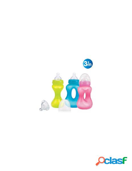 Nuby - biberon nuby id1241 presa facile assortito