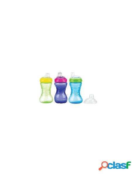 Nuby - bicchiere bimbo nuby nv0406014 flusso regolabile