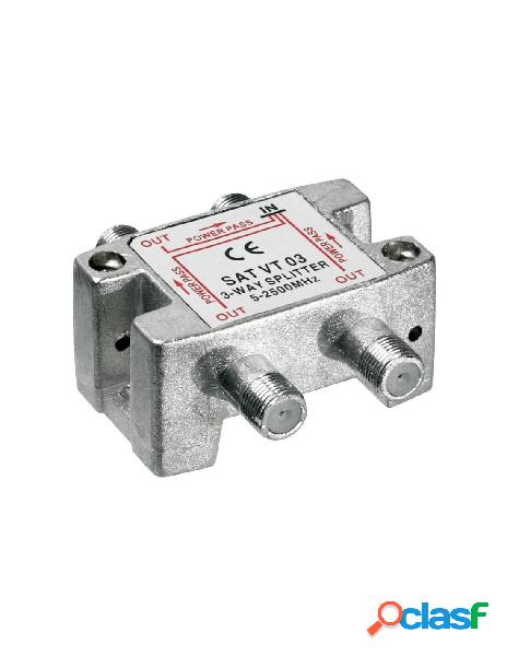 Oem - splitter 3 vie per satellite 100 db, 1750 mhz