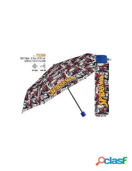 Ombrello mini manuale 50 cm antivento, spiderman