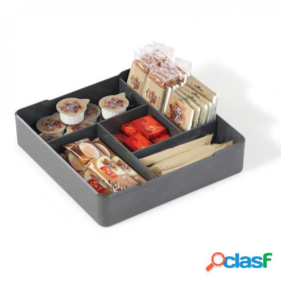 Organizer da tavolo Coffee Point - 4,8x21x21 cm - ABS -