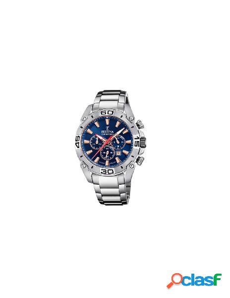Orologio FESTINA Gent Chrono Bike in Acciaio F20543/4 Blue