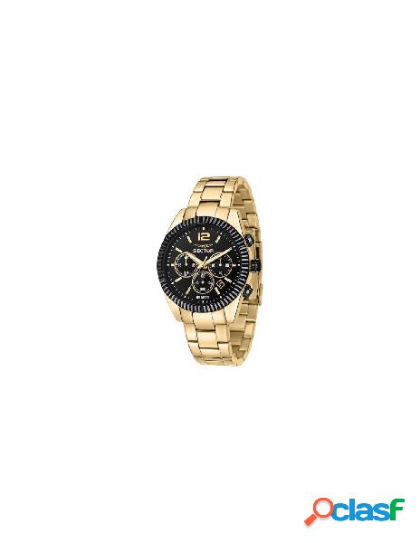 Orologio SECTOR 240 R3273640027 Multifunzione Gold Black