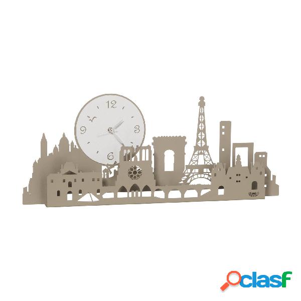 Orologio con Tour Eiffel Paris city in metallo, colore