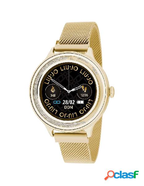 Orologio donna smartwatch LIU-JO SWLJ049 Crystal Gold Black